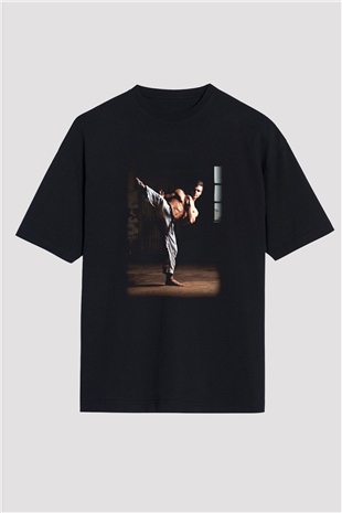 Karate Siyah Unisex Oversize Tişört T-Shirt