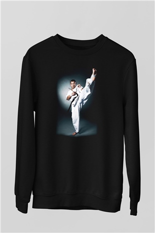 Karate Siyah Unisex Sweatshirt