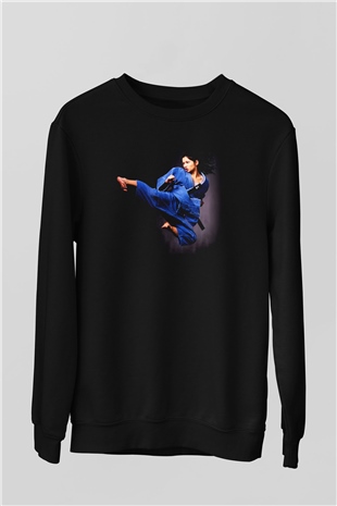 Karate Siyah Unisex Sweatshirt