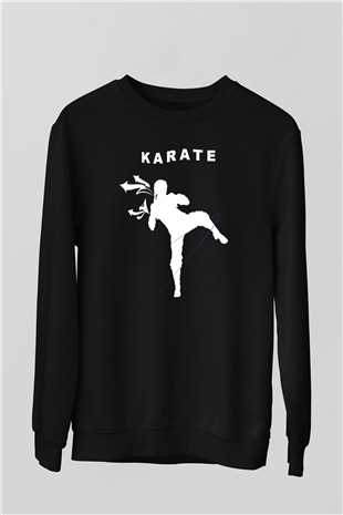 Karate Siyah Unisex Sweatshirt