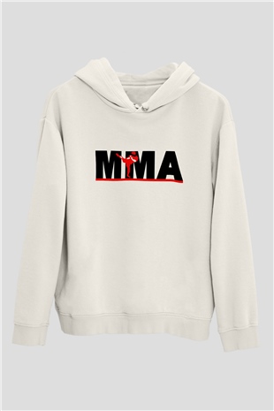 Karma dövüş sanatları Beyaz Unisex Hoodie