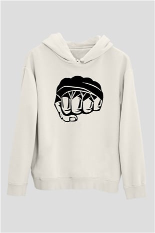 Karma dövüş sanatları Beyaz Unisex Hoodie
