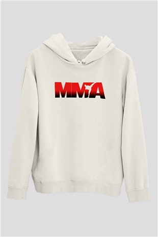 Karma dövüş sanatları Beyaz Unisex Kapüşonlu Sweatshirt