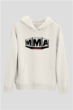 Karma dövüş sanatları Beyaz Unisex Kapüşonlu Sweatshirt