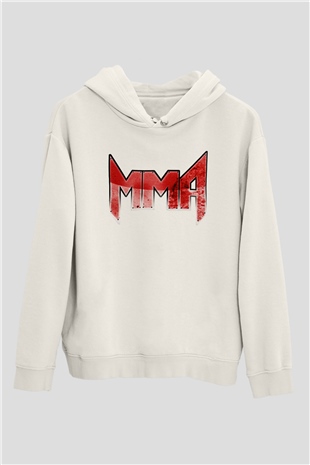 Karma dövüş sanatları Beyaz Unisex Kapüşonlu Sweatshirt