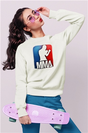 Karma dövüş sanatları Beyaz Unisex Sweatshirt