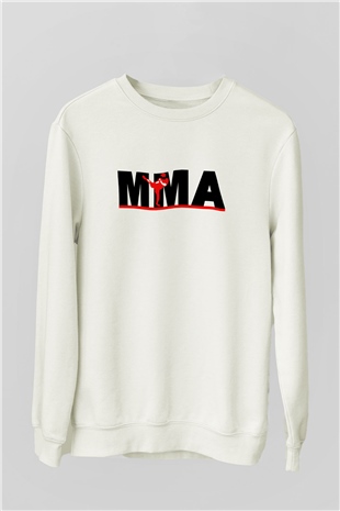 Karma dövüş sanatları Beyaz Unisex Sweatshirt