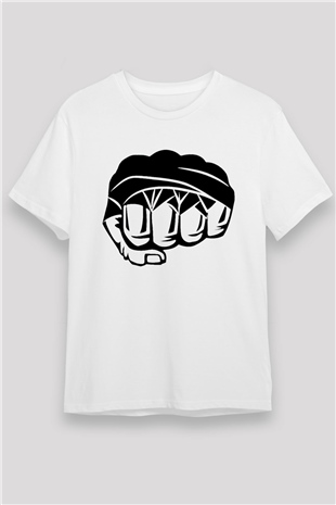 Karma dövüş sanatları Beyaz Unisex Tişört T-Shirt - TişörtFabrikası
