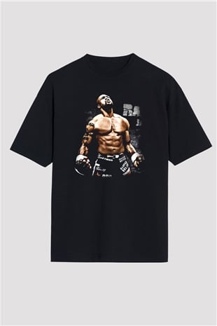 Karma dövüş sanatları Siyah Unisex Oversize Tişört T-Shirt