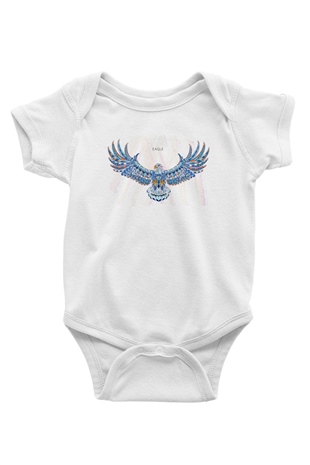 Kartal Beyaz Bebek Body - Zıbın