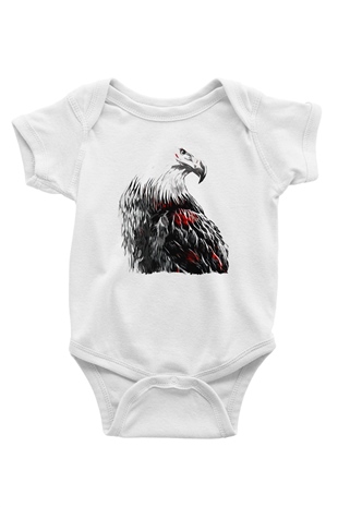 Kartal Beyaz Bebek Body - Zıbın