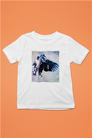 Kartal Beyaz Unisex Çocuk Tişört