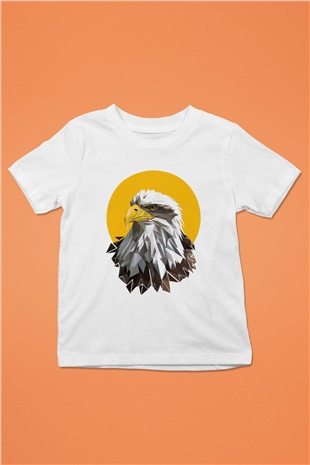Kartal Beyaz Unisex Çocuk Tişört