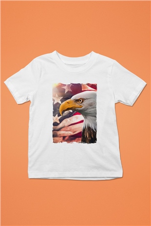 Kartal Beyaz Unisex Çocuk Tişört
