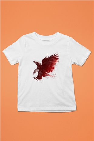 Kartal Beyaz Unisex Çocuk Tişört