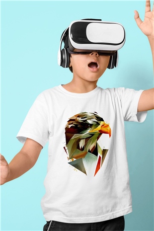 Kartal Beyaz Unisex Çocuk Tişört
