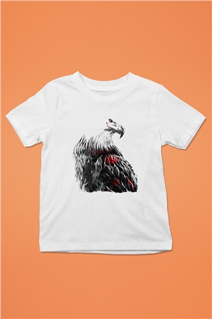 Kartal Beyaz Unisex Çocuk Tişört