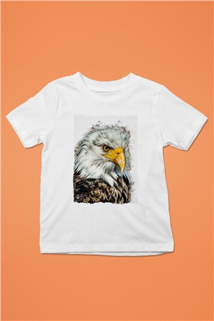 Kartal Beyaz Unisex Çocuk Tişört