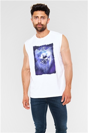 Kartal Beyaz Unisex Kolsuz Tişört