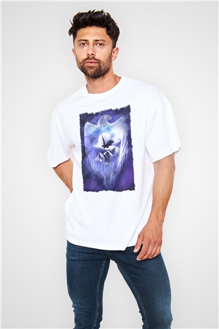 Kartal Beyaz Oversize Tişört Oversize T-shirt - TişörtFabrikası
