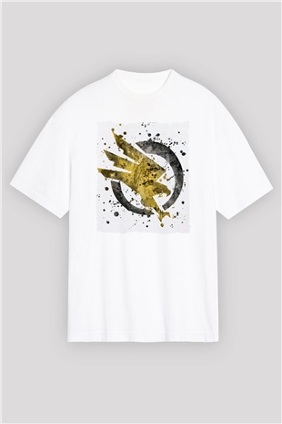 Kartal Beyaz Oversize Tişört Oversize T-shirt - TişörtFabrikası