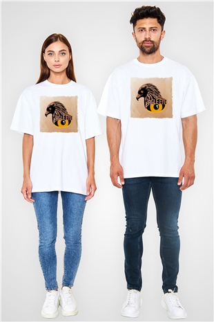 Kartal Beyaz Oversize Tişört Oversize T-shirt - TişörtFabrikası