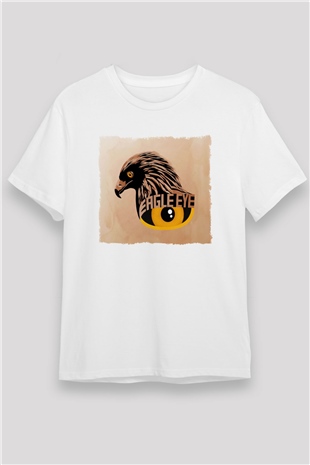 Kartal Beyaz Unisex Tişört T-Shirt - TişörtFabrikası