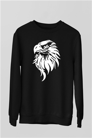 Kartal Siyah Unisex Sweatshirt