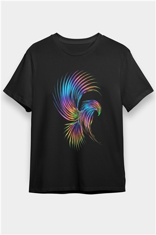 Kartal Siyah Unisex Tişört T-Shirt - TişörtFabrikası