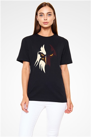 Kartal Siyah Unisex Tişört T-Shirt - TişörtFabrikası