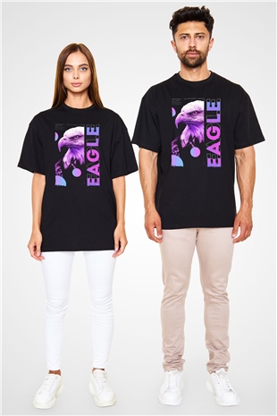 Kartal Siyah Oversize Tişört Oversize T-shirt - TişörtFabrikası