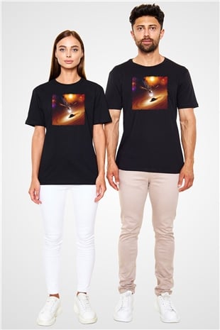 Kartal Siyah Unisex Tişört T-Shirt - TişörtFabrikası