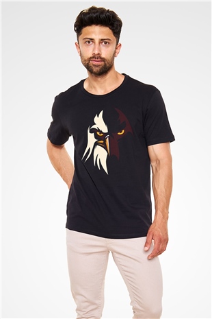 Kartal Siyah Unisex Tişört T-Shirt - TişörtFabrikası