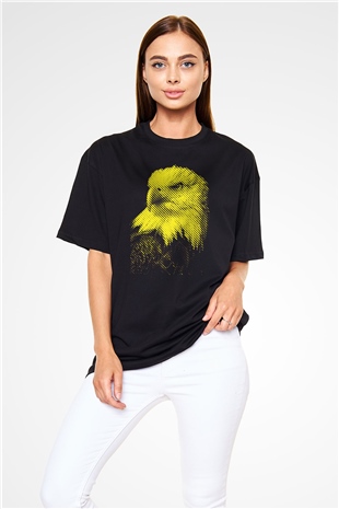 Kartal Siyah Oversize Tişört Oversize T-shirt - TişörtFabrikası