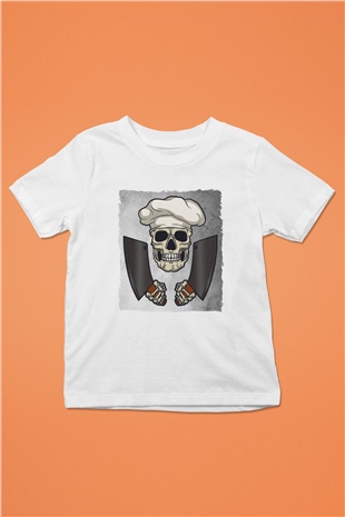 Kasap Beyaz Unisex Çocuk Tişört