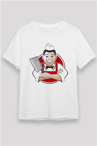 Kasap Beyaz Unisex Tişört T-Shirt - TişörtFabrikası