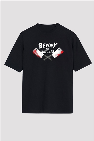 Kasap Siyah Oversize Tişört Oversize T-shirt - TişörtFabrikası