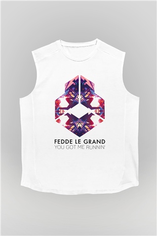Kaskade Beyaz Unisex Kolsuz Tişört