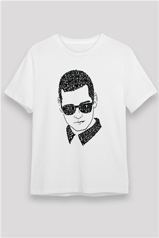 Kaskade Beyaz Unisex Tişört T-Shirt - TişörtFabrikası
