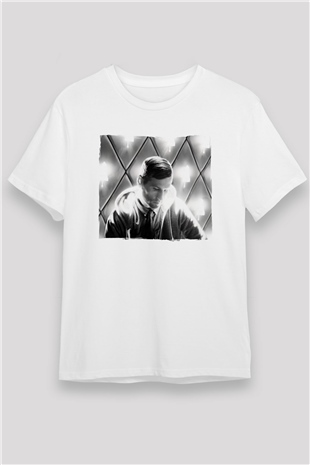 Kaskade Beyaz Unisex Tişört T-Shirt - TişörtFabrikası