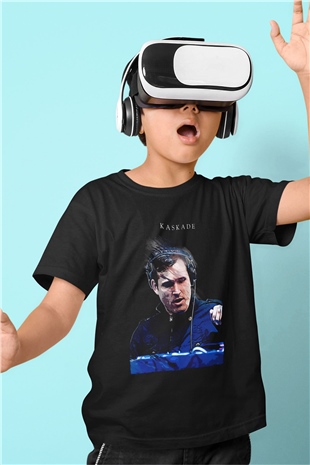 Kaskade Siyah Unisex Çocuk Tişört