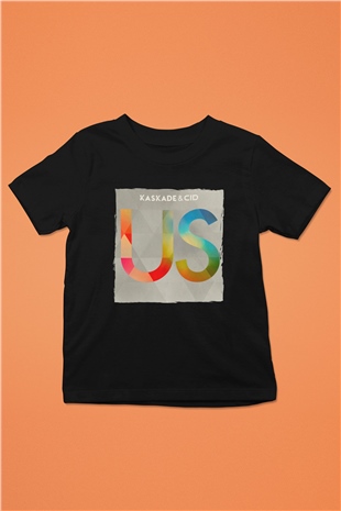 Kaskade Siyah Unisex Çocuk Tişört