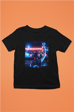 Kaskade Siyah Unisex Çocuk Tişört