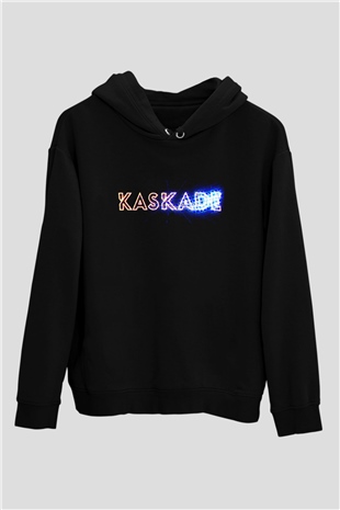 Kaskade Siyah Unisex Hoodie