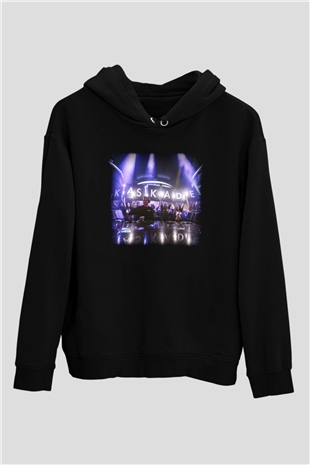 Kaskade Siyah Unisex Hoodie