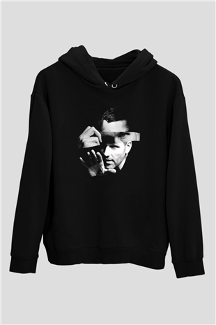 Kaskade Siyah Unisex Kapüşonlu Sweatshirt