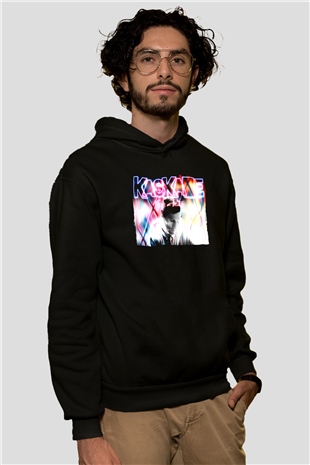 Kaskade Siyah Unisex Kapüşonlu Sweatshirt