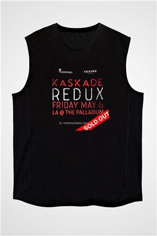 Kaskade Siyah Unisex Kolsuz Tişört