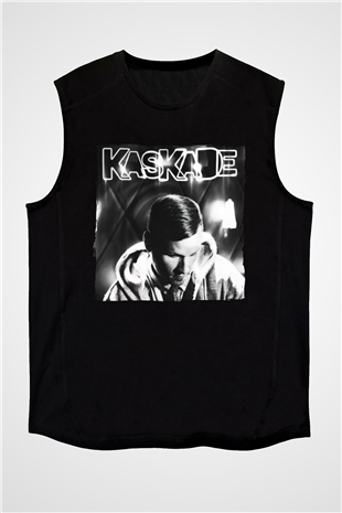 Kaskade Siyah Unisex Kolsuz Tişört