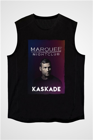 Kaskade Siyah Unisex Kolsuz Tişört